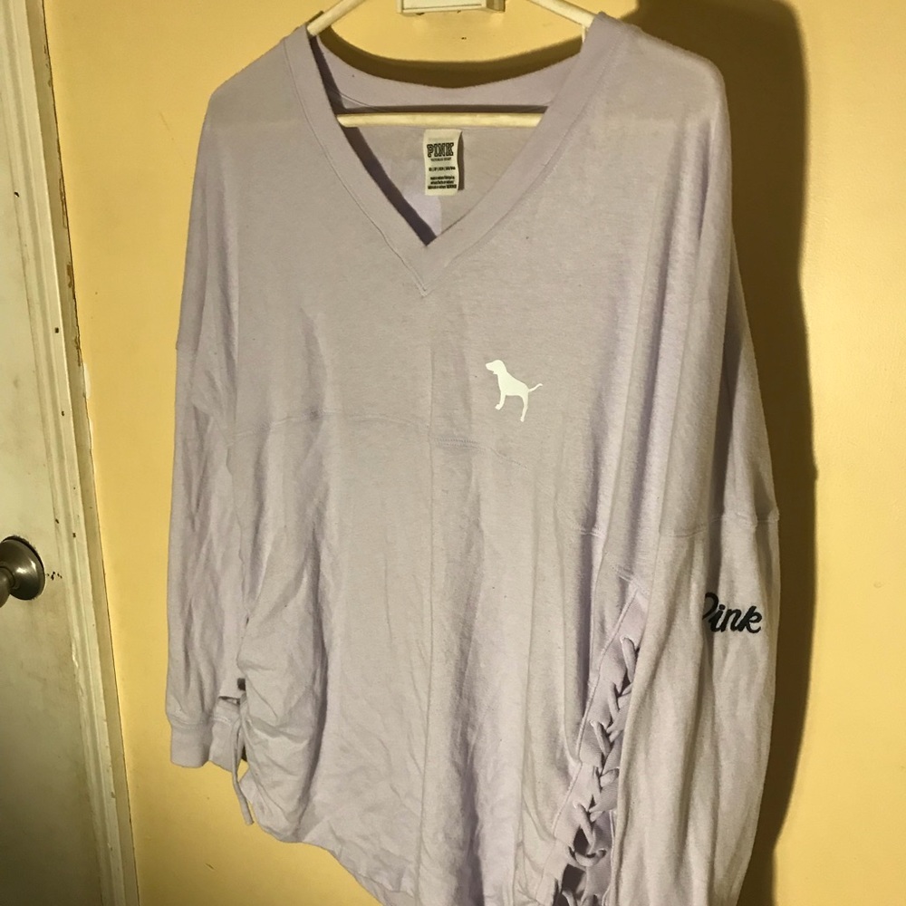 VS Pink Lightweight Lavender Long sleeve Tee